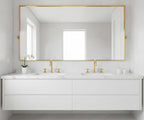 Unlacquered Brass Sink Faucet – Widespread Three-Hole Sink Fixture