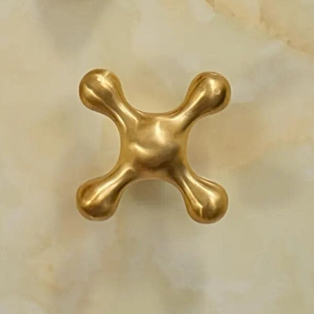 Unlacquered Brass Sink Faucet – Widespread Three-Hole Sink Fixture