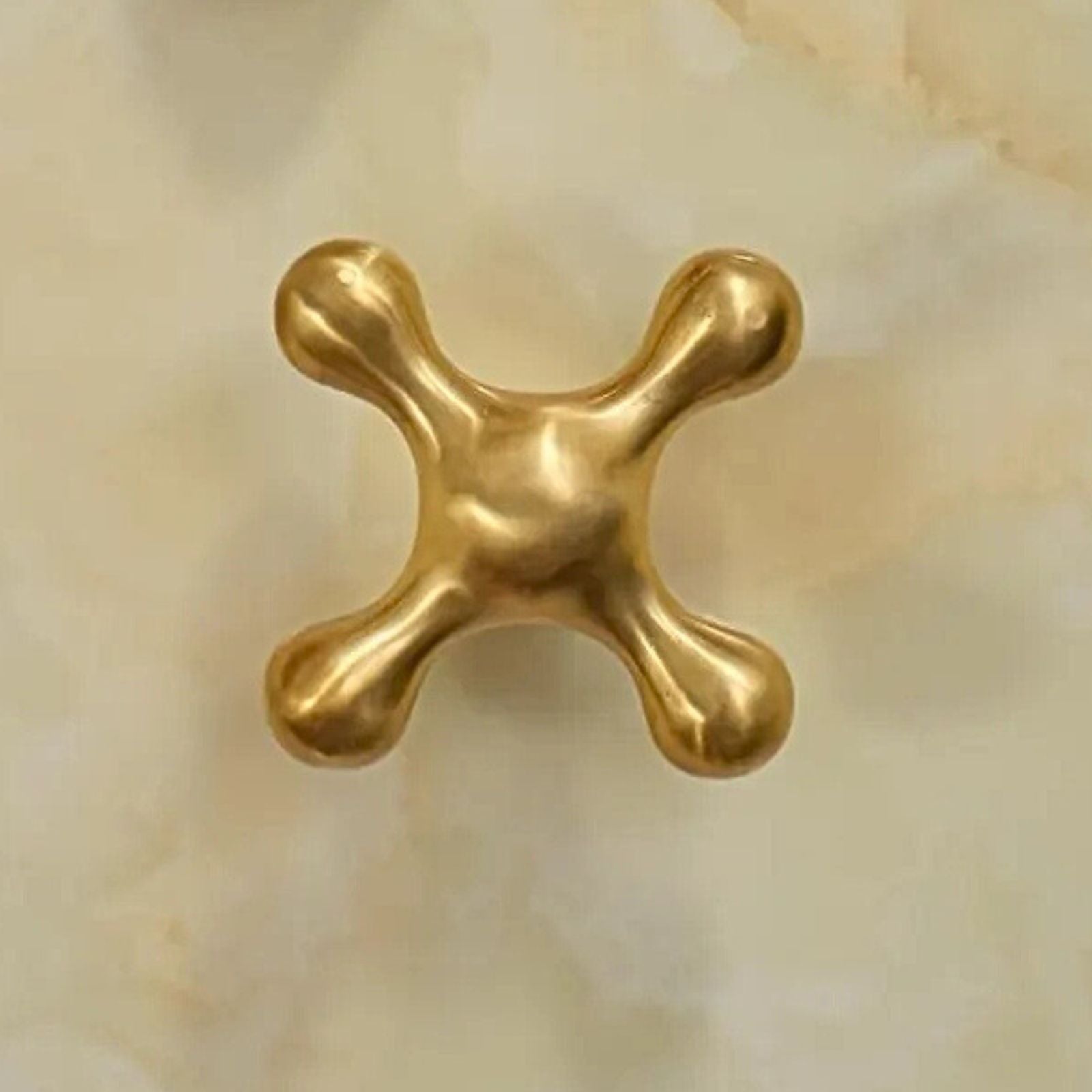 Unlacquered Brass Sink Faucet – Widespread Three-Hole Sink Fixture