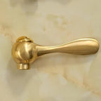 Unlacquered Brass Sink Faucet – Widespread Three-Hole Sink Fixture
